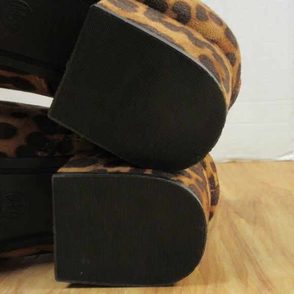 A NEW DAY Valerie Leopard Spot City Ankle Bootie Sz 7.5 WIDE Animal Print Boots - Picture 14 of 15